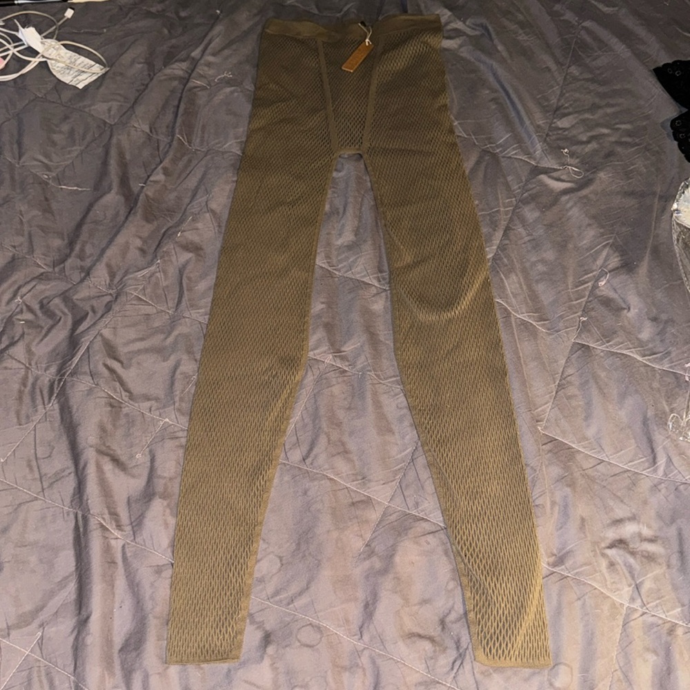 SKIMS ARMY WARP KNIT LEGGINGS
